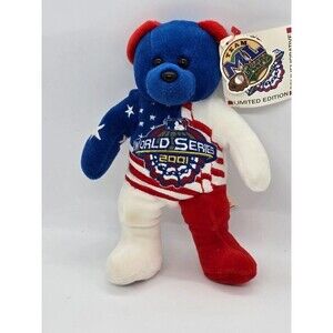 NEW & SEALED 2001 World Series ML Team Bear, Radio Shack, Diamondbacks v Yankees